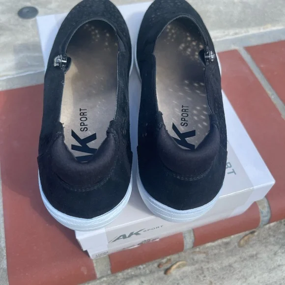 Anne Klein Sport Black Slip-On Sneakers - Picture 3 of 5